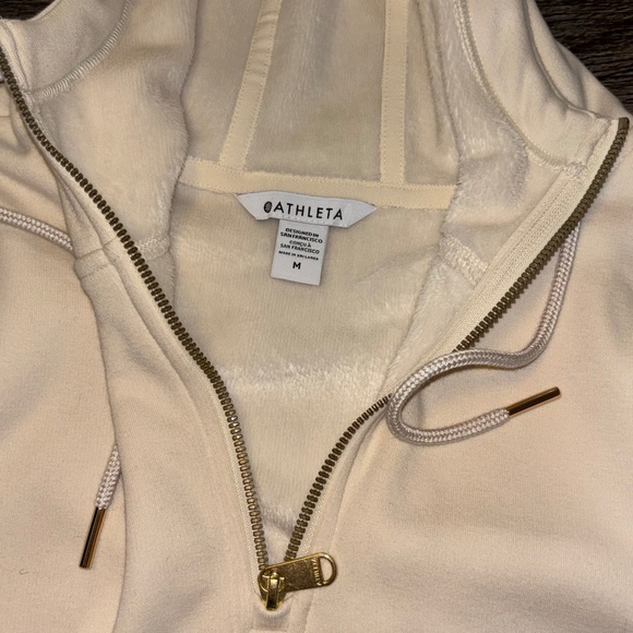Athleta Cream Hoodie Sweatshirt - Picture 8 of 9